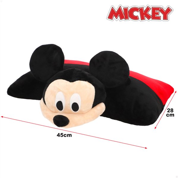 Fluffy toy Mickey Mouse Polyester (4 Units)