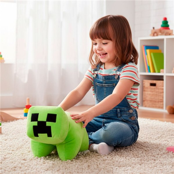 Fluffy toy Minecraft Polyester (4 Units)
