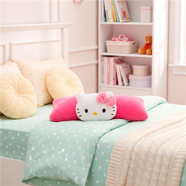 Fluffy toy Hello Kitty Polyester (4 Units)