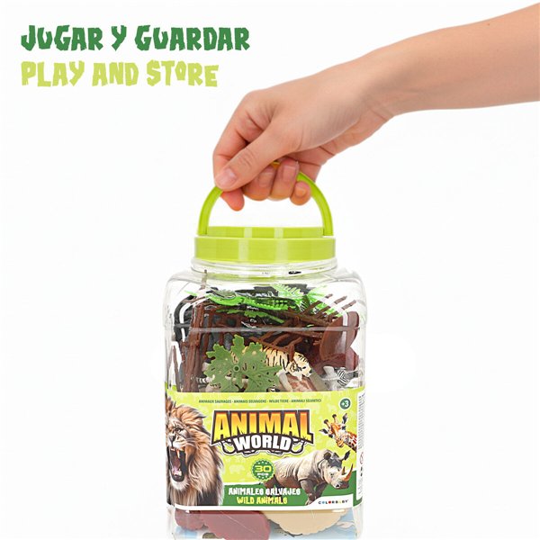 Set of Wild Animals Colorbaby Plastic 15 x 10 x 8 cm (4 Units)