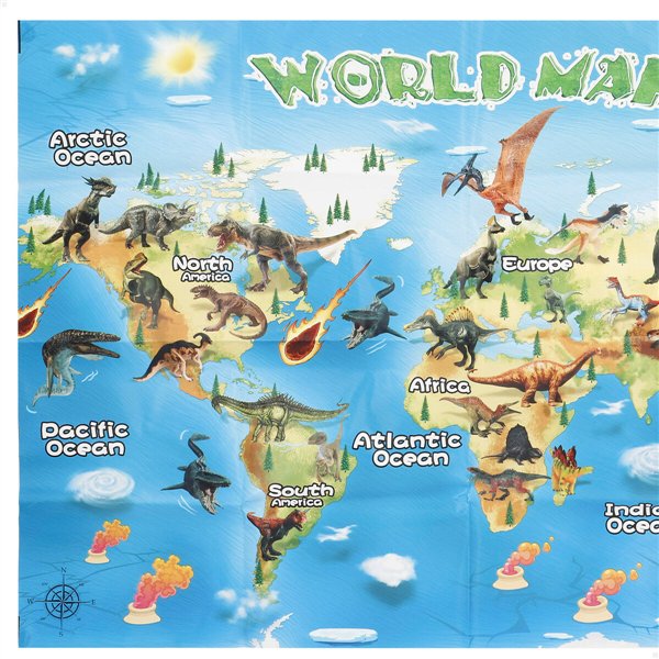 Set of Dinosaurs Colorbaby 18 x 10 x 6 cm 30 Pieces 4 Units