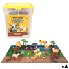 Set of Farm Animals Colorbaby Plastic 16 x 12 x 4 cm (4 Units)
