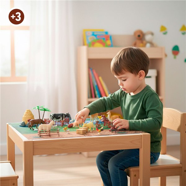 Set of Farm Animals Colorbaby Plastic 16 x 12 x 4 cm (4 Units)