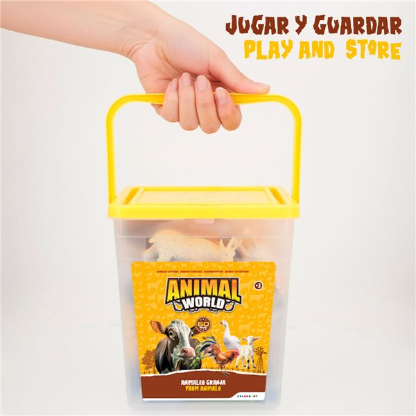 Set of Farm Animals Colorbaby Plastic 16 x 12 x 4 cm (4 Units)