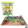 Set of Wild Animals Colorbaby Plastic 13 x 12 x 5 cm (4 Units)
