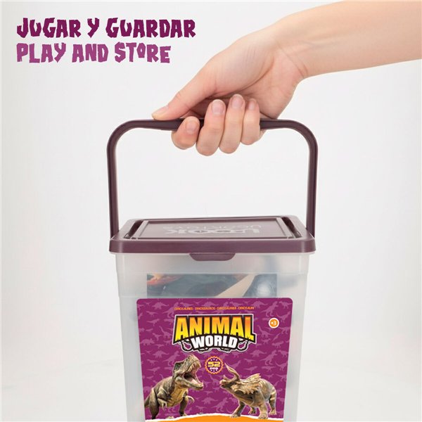 Set of Dinosaurs Colorbaby 20 x 12 x 7 cm 52 Pieces 4 Units