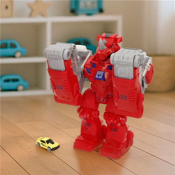 Transformable Super Robot Light Sound 24 X 28 X 16 CM 2 Units