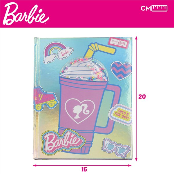 Diary with accessories Barbie 15 x 1 x 20 cm Multicolour
