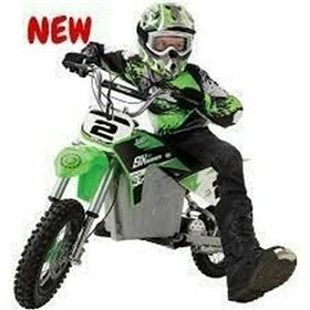 Children's Electric Scooter Razor Dirt Rocket SX350 McGrath White Black Green Grey