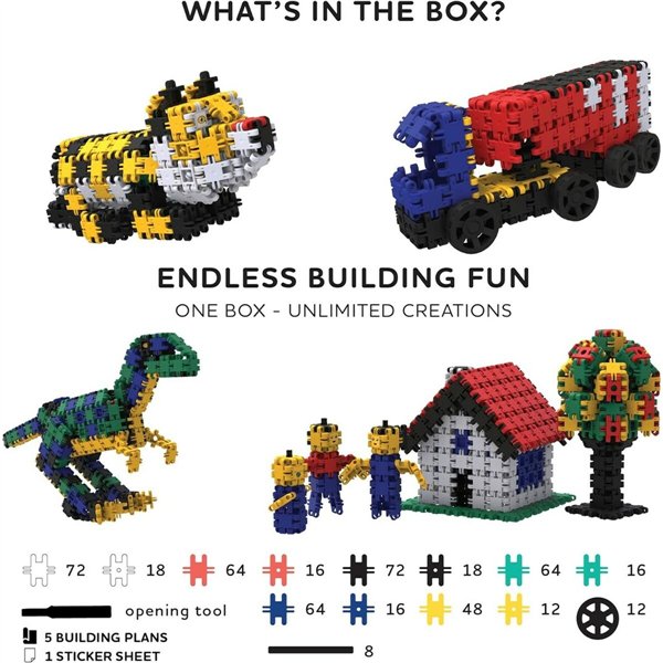 Construction set Clics NC003 500 Pieces