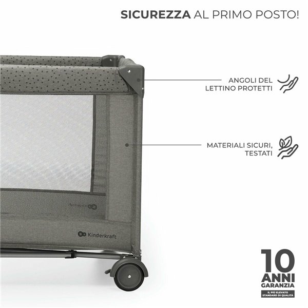 Baby Crib Kinderkraft KLJOY02DGR00000
