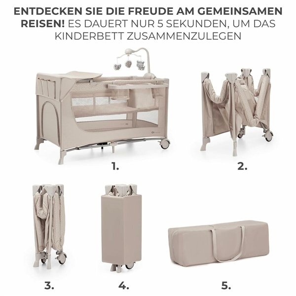 Baby Crib Kinderkraft KLJOY02BEG000AC