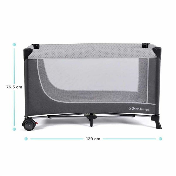 Baby Crib Kinderkraft KCLEOD00GRY0000