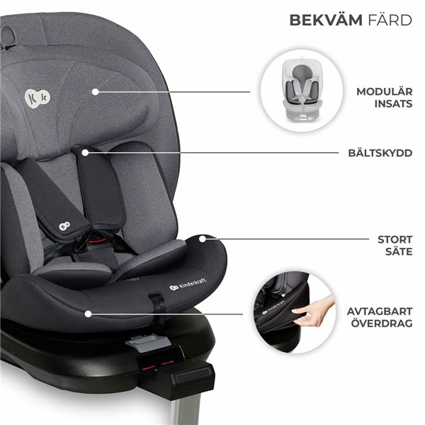 Car Chair Kinderkraft KCI36000GRY0000 Grey