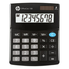 Calculator HP HPKOC108 Black Plastic