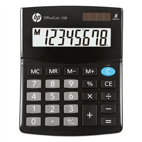 Calculator HP HPKOC108 Black Plastic