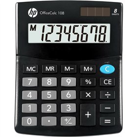 Calculator HP HPKOC108 Black Plastic