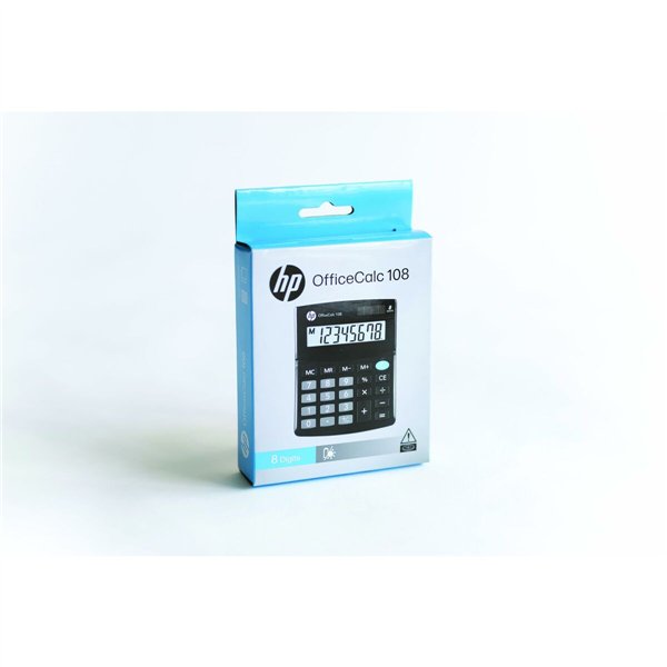 Calculator HP HPKOC108 Black Plastic