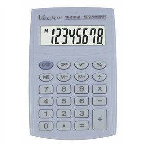 Calculator Vector KAV VC-210 LB Blue Plastic