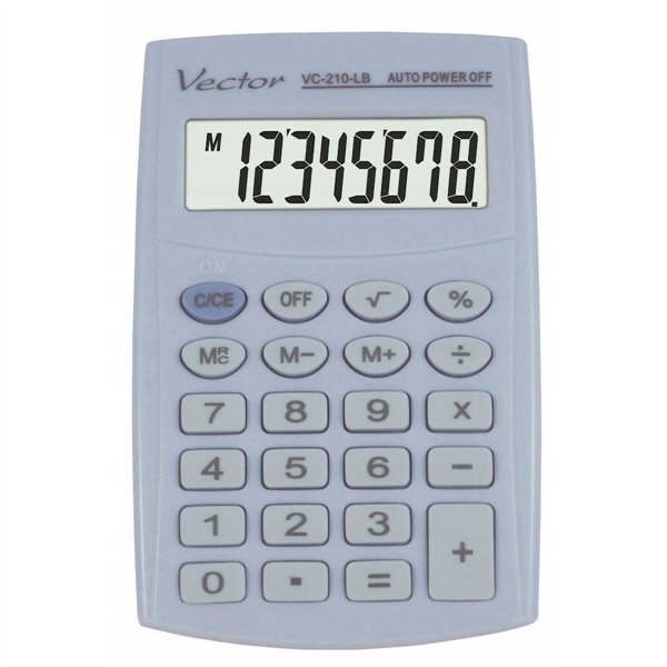 Calculator Vector KAV VC-210 LB Blue Plastic