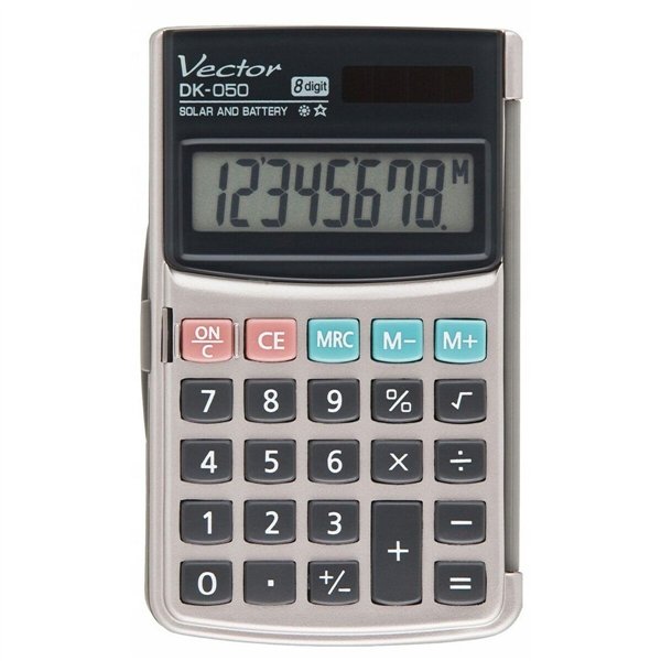 Calculator Vector DK-050 Grey Plastic