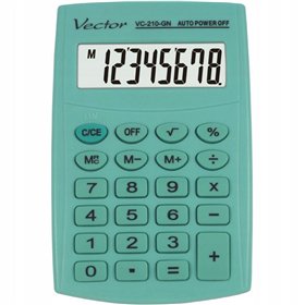Calculator Vector KAV VC-210 GN Green Plastic