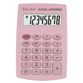 Calculator Vector KAV VC-210 PK Pink Plastic