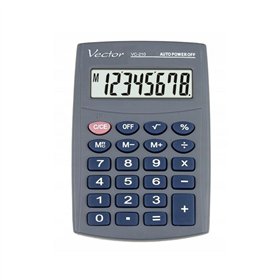 Calculator Vector KAV VC-210III Grey Plastic
