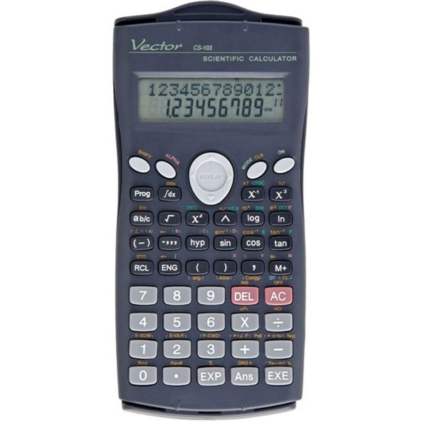 Scientific Calculator Vector KAV CS-103 Black