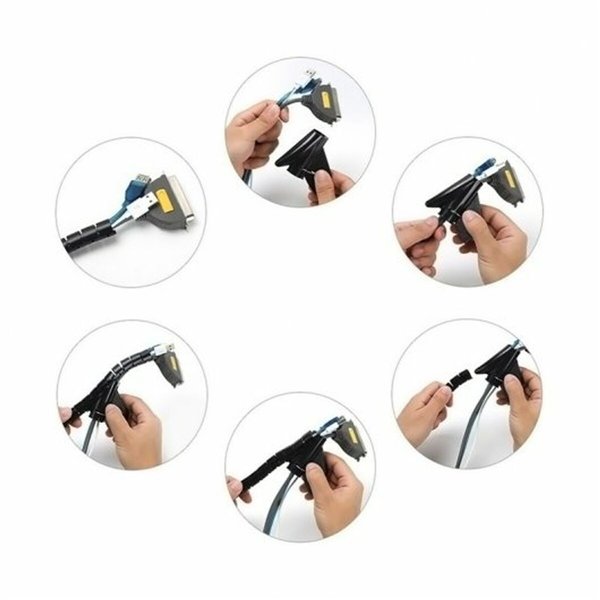 Cable Organiser Aisens A151-0604 Black Plastic