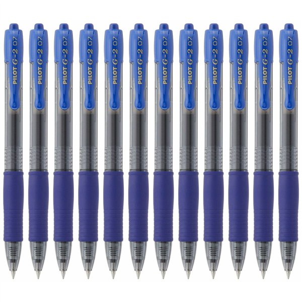 Gel pen Pilot BL-G2-7 Blue 12 Units