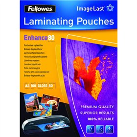 Laminating sleeves Fellowes 5306207 Transparent A3 (100 Units)