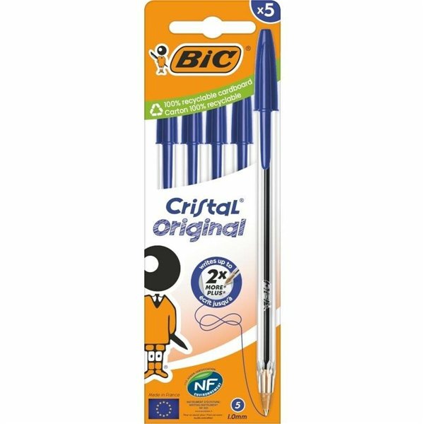 Set of Biros Bic Bic Cristal Original 516344 Blue
