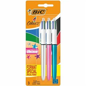 Set of Biros Bic 4 Colors Shine 9122751