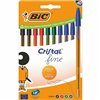 Set of Biros Bic Bic Cristal Fine 516356 Green Multicolour