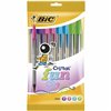 Set of Biros Bic Cristal Fun 921342 Multicolour 10 Pieces (10 Units)
