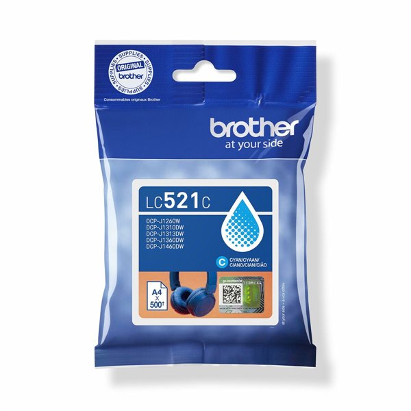 Original Ink Cartridge Brother LC521C Cyan