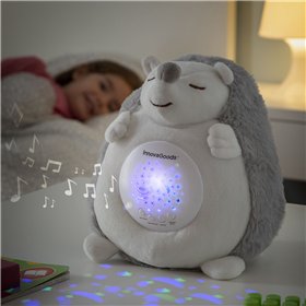 Hedgehog Soft Toy with White Noise and Nightlight Projector Spikey InnovaGoods