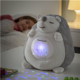Hedgehog Soft Toy with White Noise and Nightlight Projector Spikey InnovaGoods