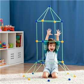 Children’s Fort Building Kit Archikitt InnovaGoods 85 Pieces