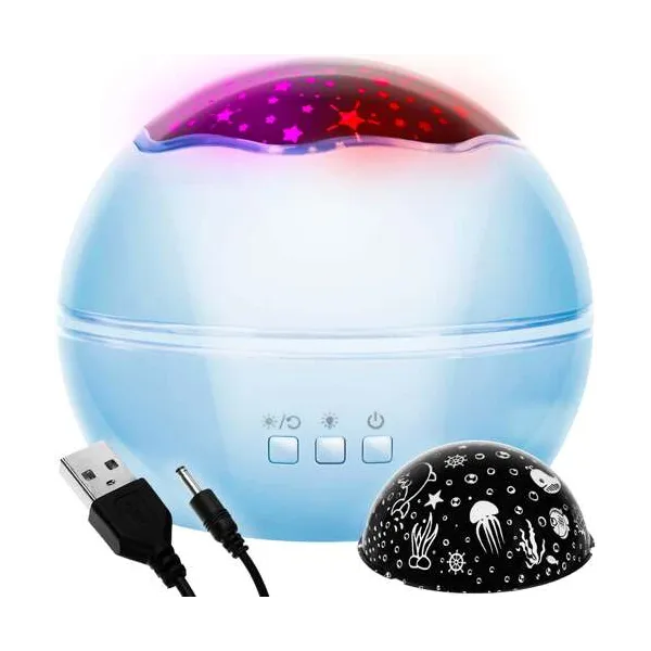 Night light with projector - blue LP16858