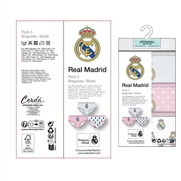 Panties Real Madrid C.F. Multicolour