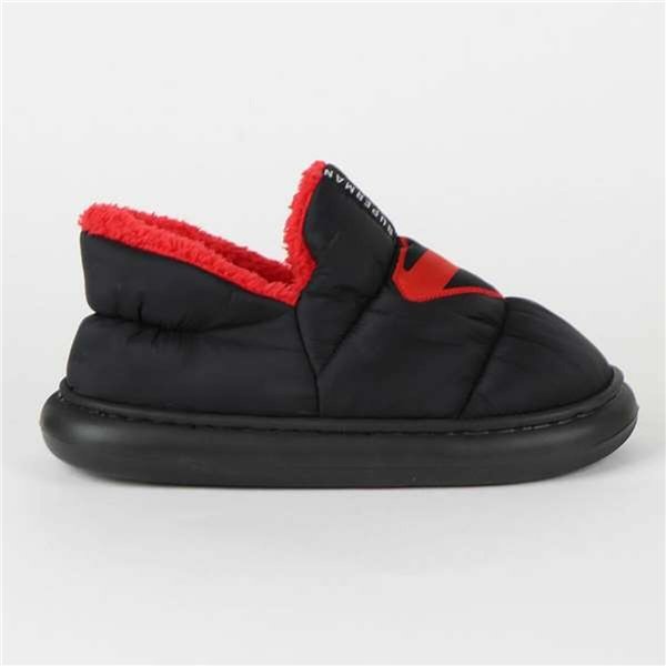 House Slippers Superman Black