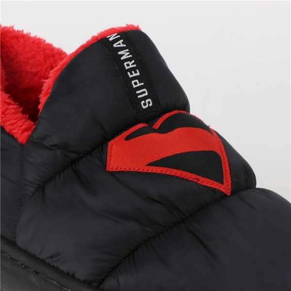 House Slippers Superman Black
