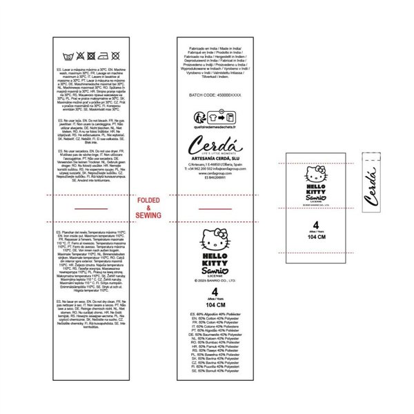 Hoodless Sweatshirt for Girls Hello Kitty Dark grey