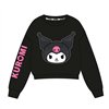 Hoodless Sweatshirt for Girls Hello Kitty Black