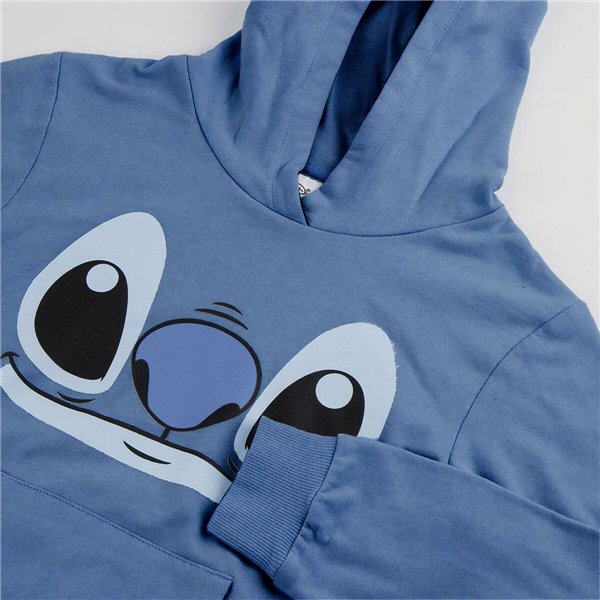 Hooded Sweatshirt for Girls Stitch Blue