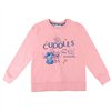 Hoodless Sweatshirt for Girls Stitch Pink