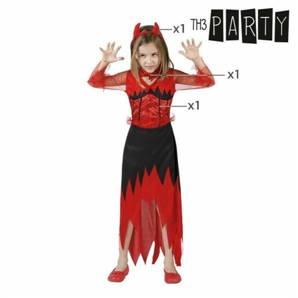 Costume for Children Th3 Party Multicolour Male Demon (3 Pieces)
