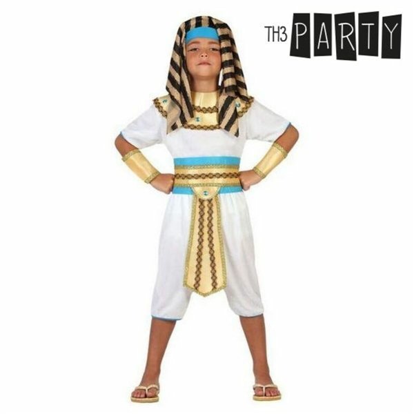 Costume for Children Th3 Party Egyptian King White (6 Pieces)